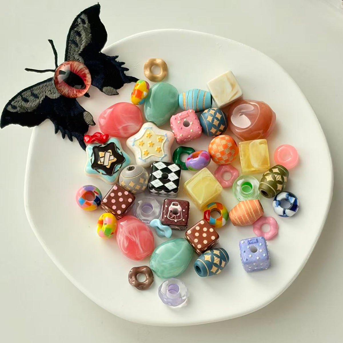 【Big Hole Beads 】Color Matching- Suitable For Utensils-Open in live