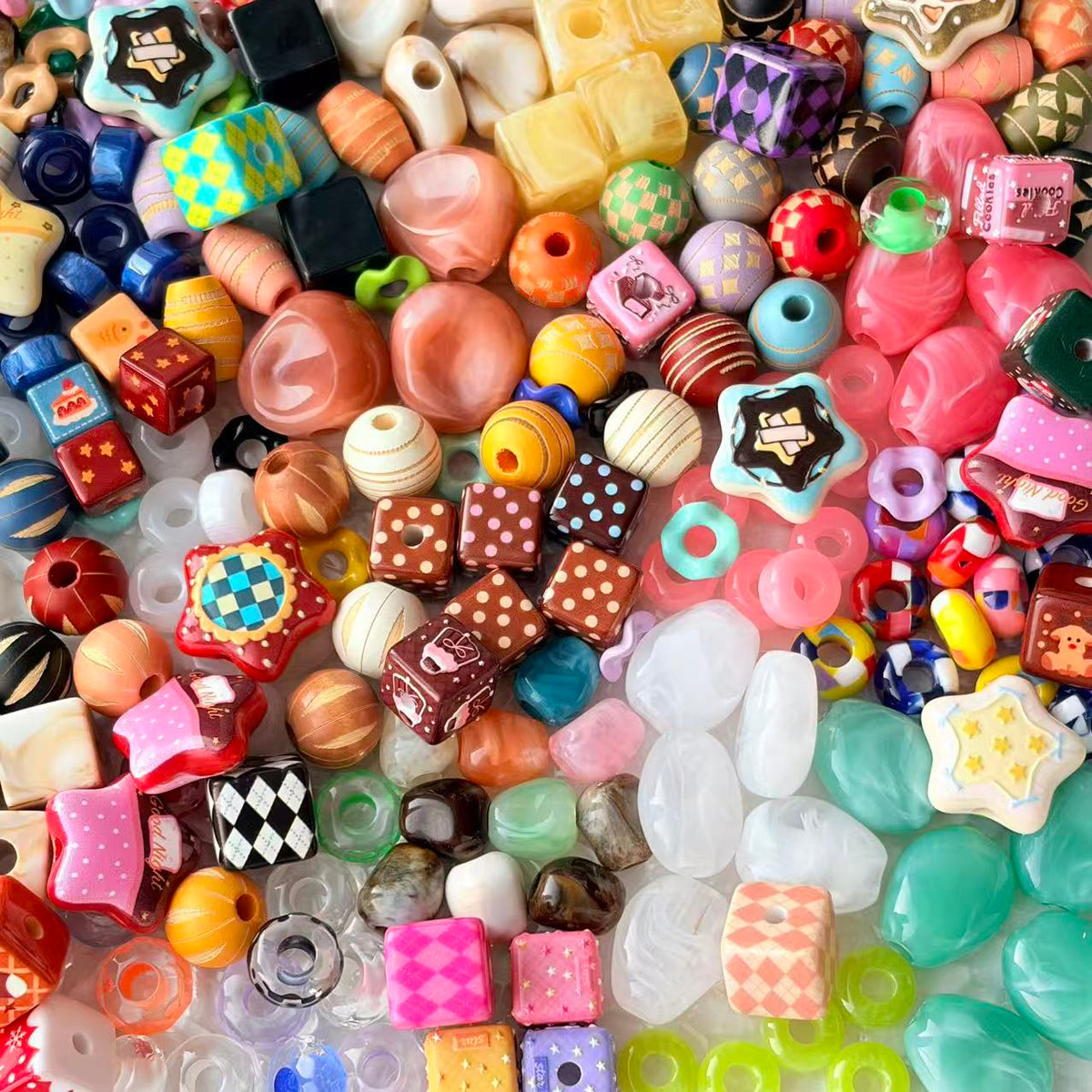 【Big Hole Beads 】Color Matching- Suitable For Utensils-Open in live